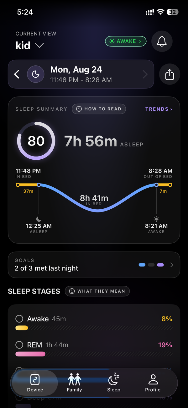 Sleep Score & Stages
