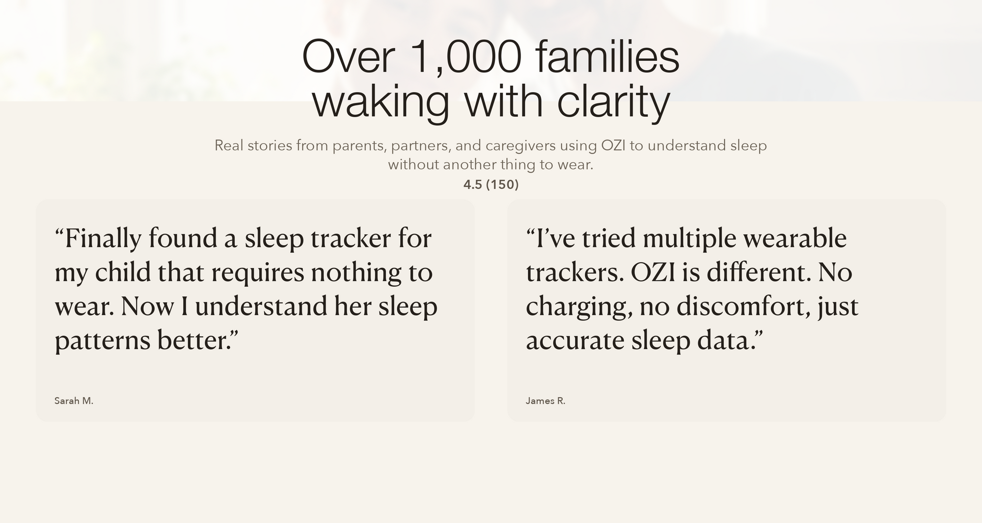 Over 1,000 families waking with clarity